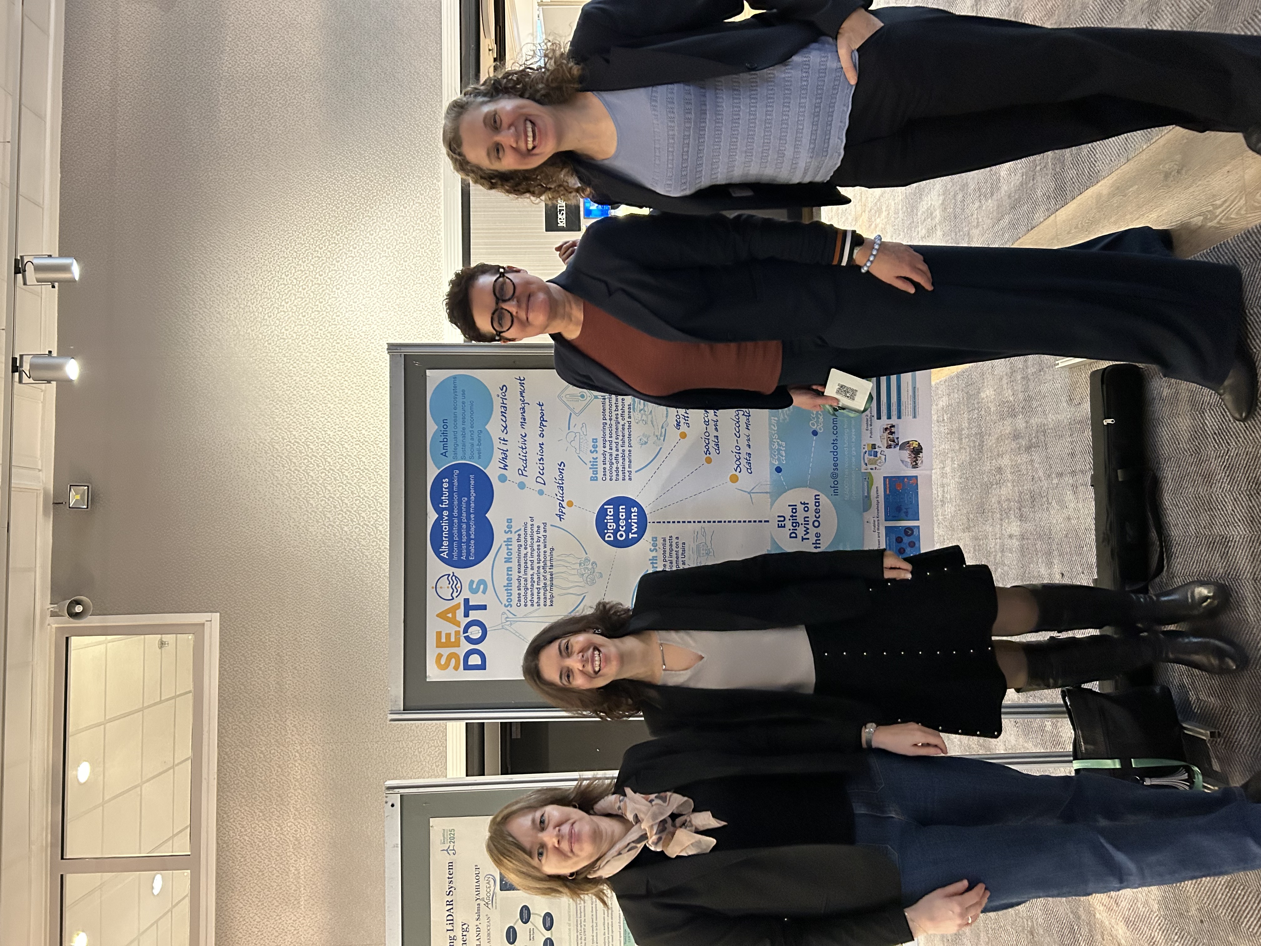 Kristin Rist Sørheim and Ute Brönner presented the SEADOTs poster in two poster sessions at EERA DeepWind 2025